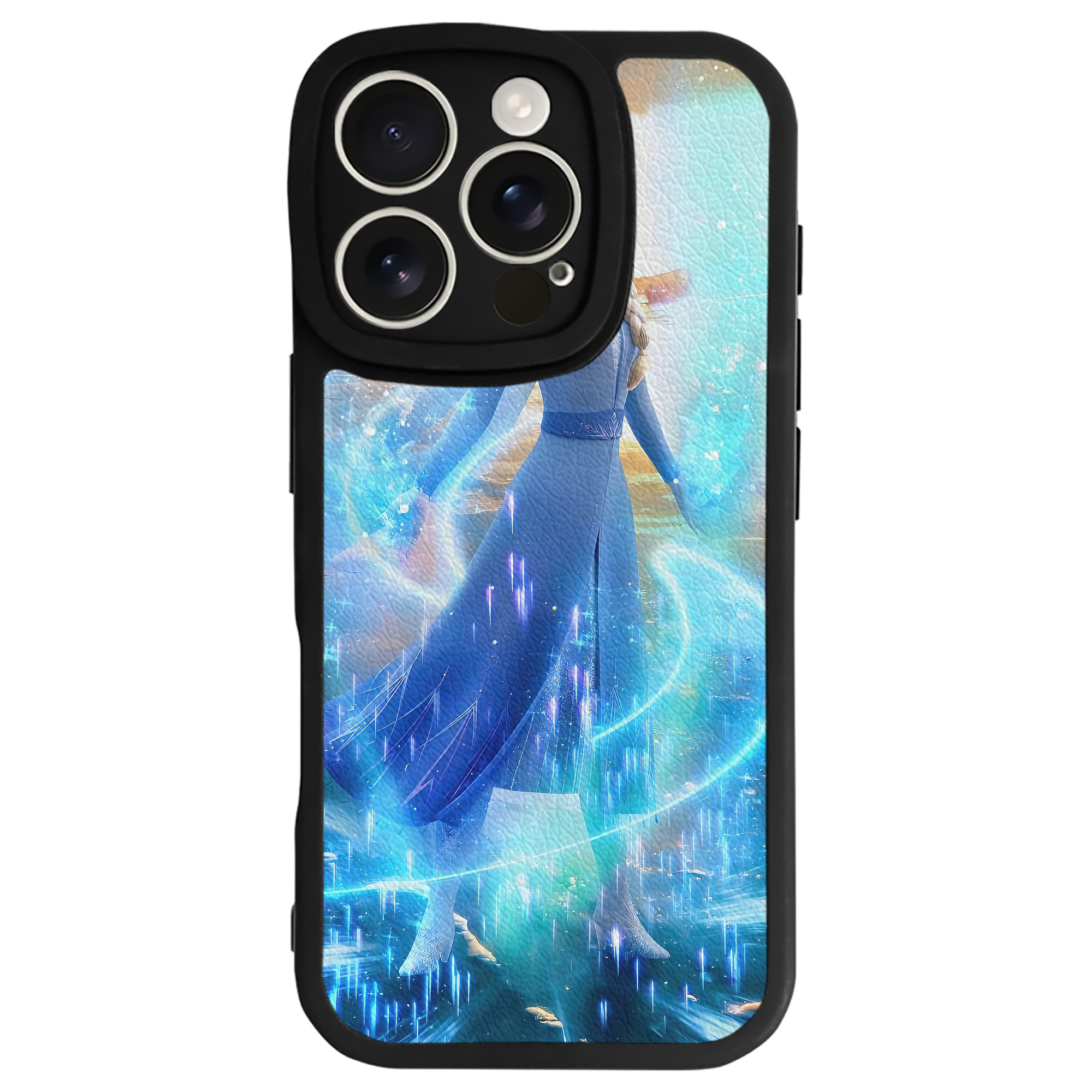 （画像用） アナと雪の女王 アンナ エルサ Frozen Anna Elsa 【iPhone 16シリーズ対応】シリコンスマホケース（レザー調） 材質：シリコン